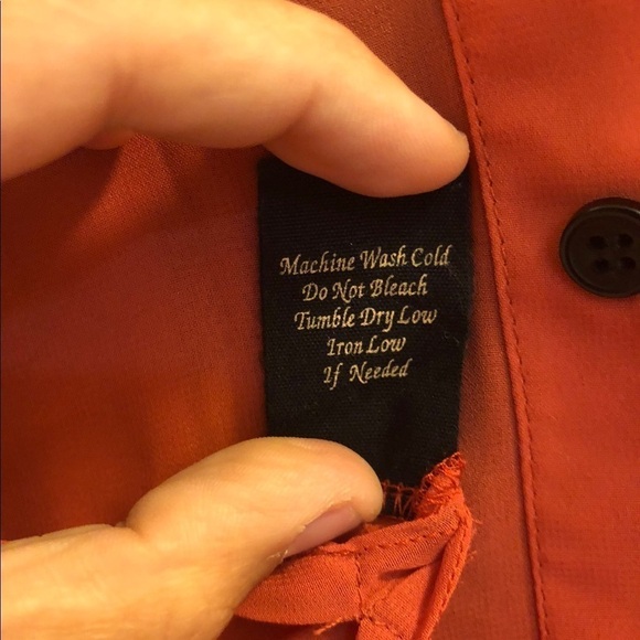 MINE med button down semi sheer Blouse - Picture 3 of 5